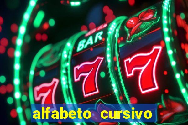 alfabeto cursivo pontilhado para imprimir pdf